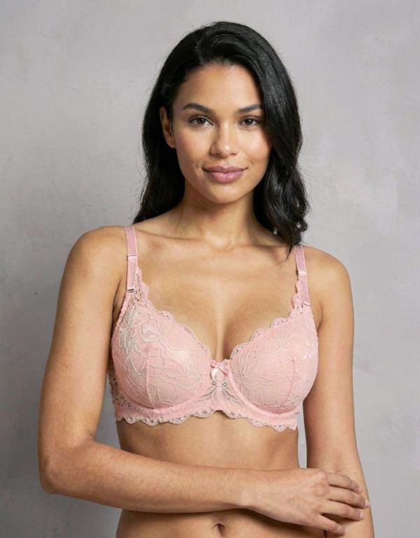 Women’s Blush Pink Lace Racerback Bra