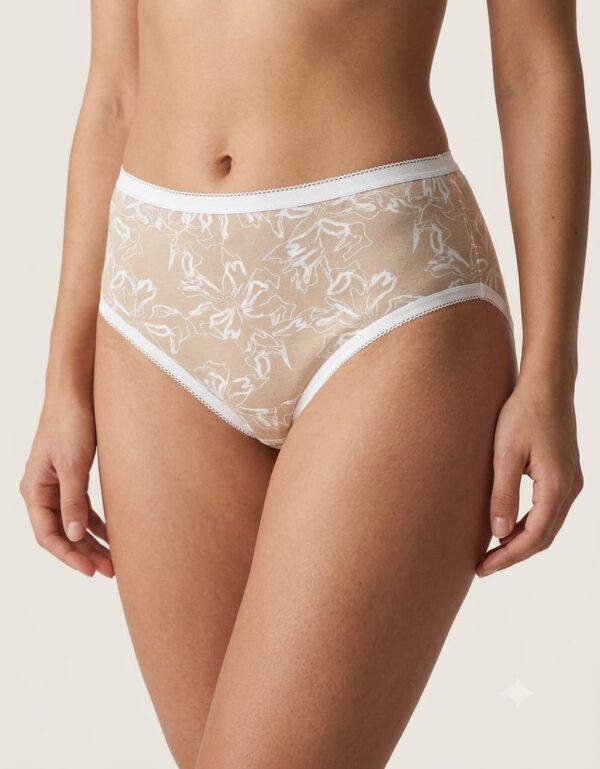 IFG POPPY Beige Floral Brief | Soft Cotton Underwear