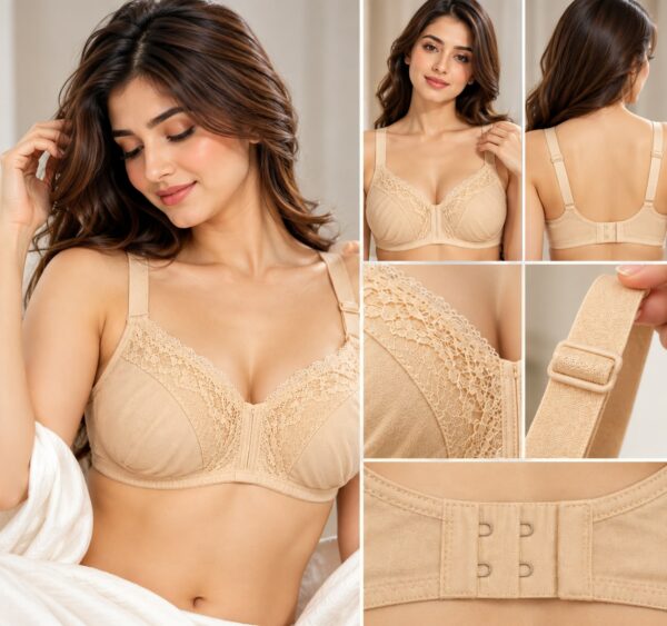 Poppy Skin Hosiery Cotton Bra
